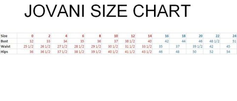 Cache Clothing Size Chart